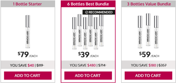 Miracle Lash Serum Price