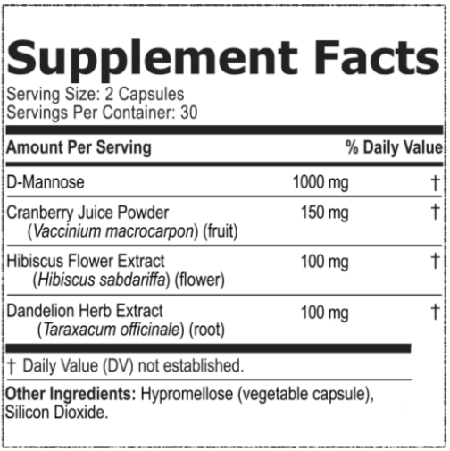 UroFresh Supplement facts